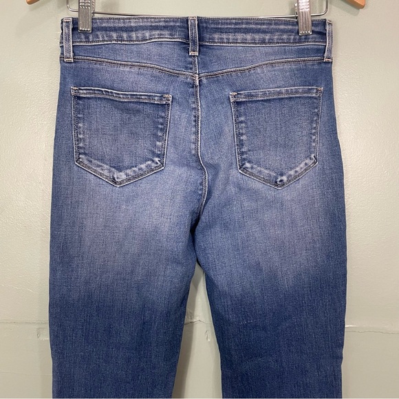 L’AGENCE Ruth High Rise Straight Leg in Cambridge Blue Women Sz 26 Raw Hem - Picture 7 of 11